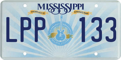 MS license plate LPP133