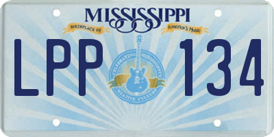 MS license plate LPP134