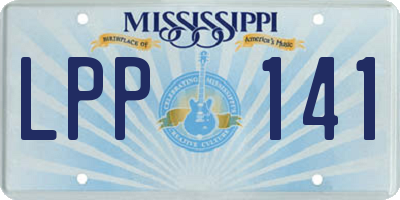 MS license plate LPP141