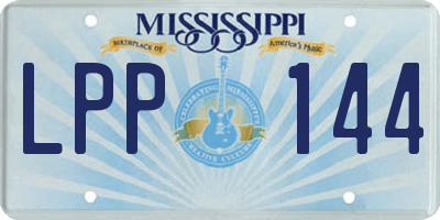 MS license plate LPP144