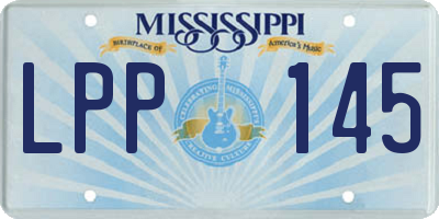 MS license plate LPP145