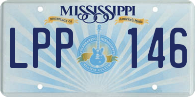 MS license plate LPP146