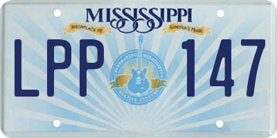 MS license plate LPP147