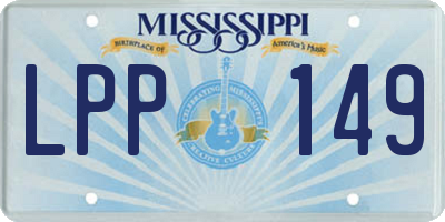 MS license plate LPP149