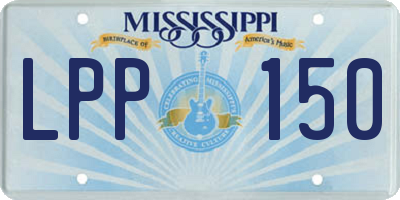MS license plate LPP150