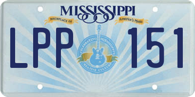 MS license plate LPP151
