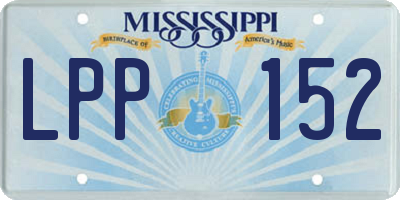 MS license plate LPP152