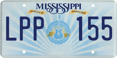 MS license plate LPP155