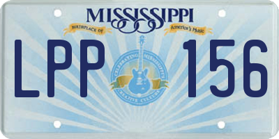 MS license plate LPP156