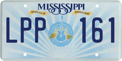 MS license plate LPP161