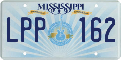 MS license plate LPP162