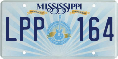 MS license plate LPP164