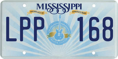 MS license plate LPP168