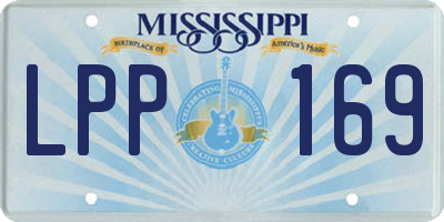 MS license plate LPP169