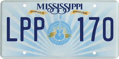 MS license plate LPP170