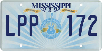 MS license plate LPP172