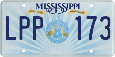 MS license plate LPP173