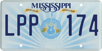 MS license plate LPP174