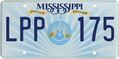 MS license plate LPP175