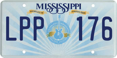MS license plate LPP176