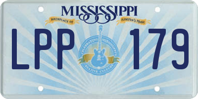 MS license plate LPP179