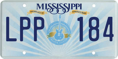 MS license plate LPP184