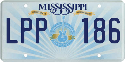 MS license plate LPP186