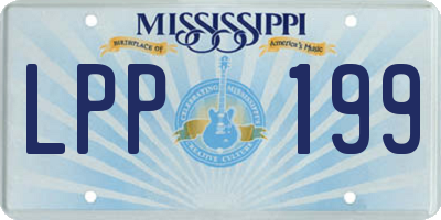 MS license plate LPP199