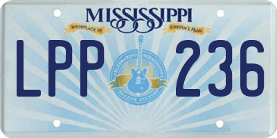 MS license plate LPP236