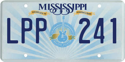 MS license plate LPP241