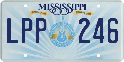 MS license plate LPP246