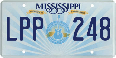 MS license plate LPP248
