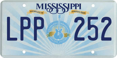MS license plate LPP252