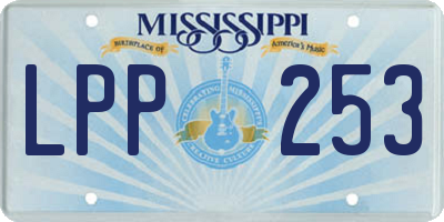 MS license plate LPP253