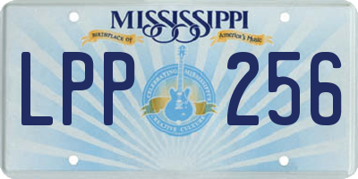 MS license plate LPP256
