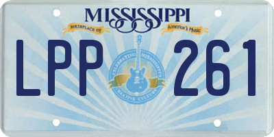 MS license plate LPP261
