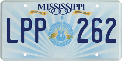 MS license plate LPP262