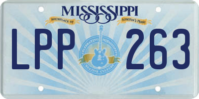MS license plate LPP263