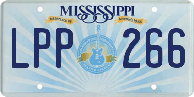 MS license plate LPP266