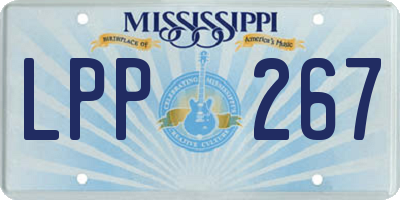 MS license plate LPP267