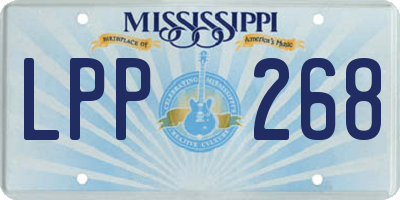 MS license plate LPP268