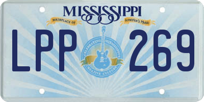 MS license plate LPP269