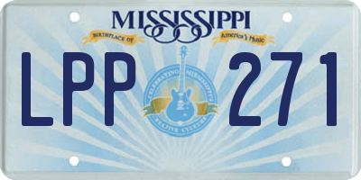 MS license plate LPP271