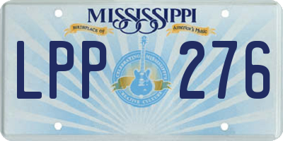 MS license plate LPP276