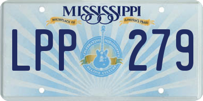 MS license plate LPP279