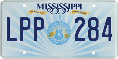 MS license plate LPP284