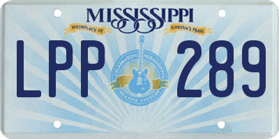 MS license plate LPP289