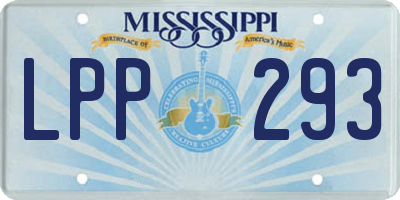 MS license plate LPP293