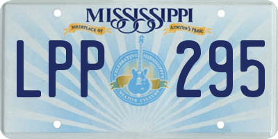 MS license plate LPP295