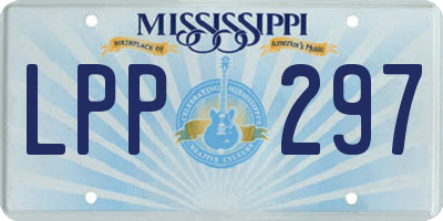 MS license plate LPP297